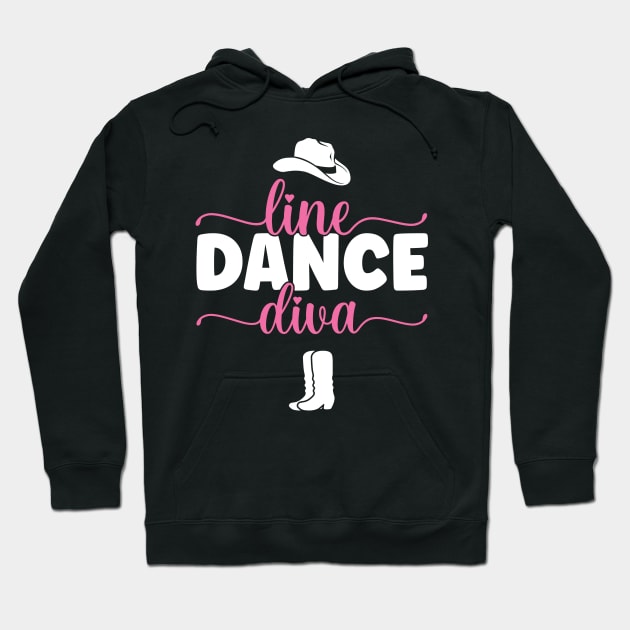 Line Dance Diva - Western Country Dancing product Hoodie by theodoros20